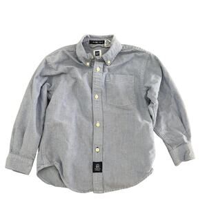 Gap Factory Store Boys Blue Chambray Oxford Shirt – Size XS (4)